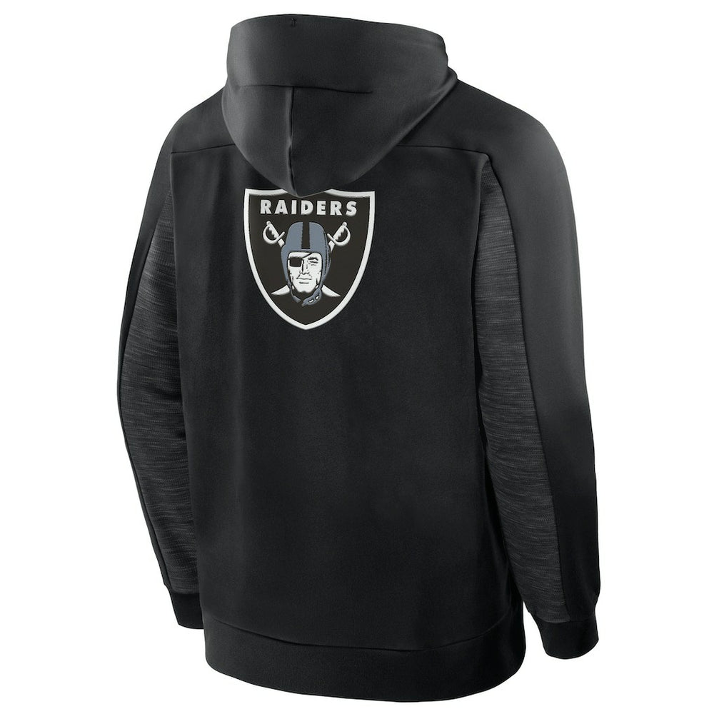 Las Vegas Raiders Fanatics Checkdown Pass Full-Zip Hoodie