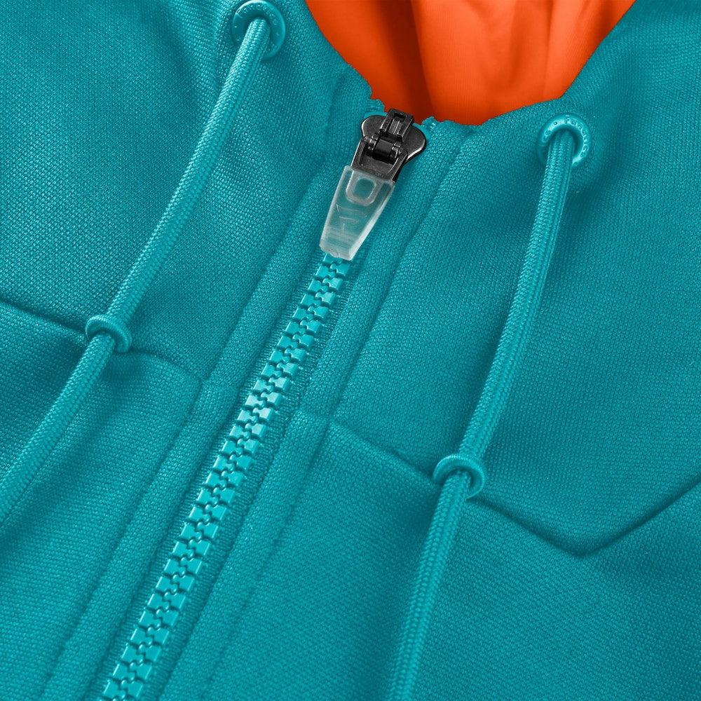 Miami Dolphins Fanatics Checkdown Pass Full-Zip Hoodie