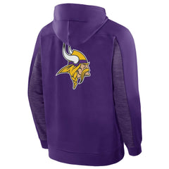 Minnesota Vikings Fanatics Checkdown Pass Full-Zip Hoodie