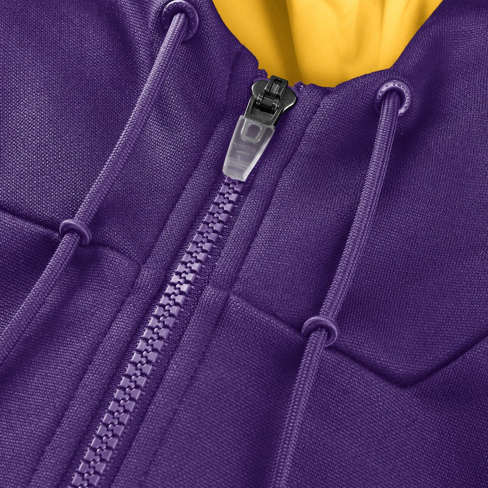 Minnesota Vikings Fanatics Checkdown Pass Full-Zip Hoodie