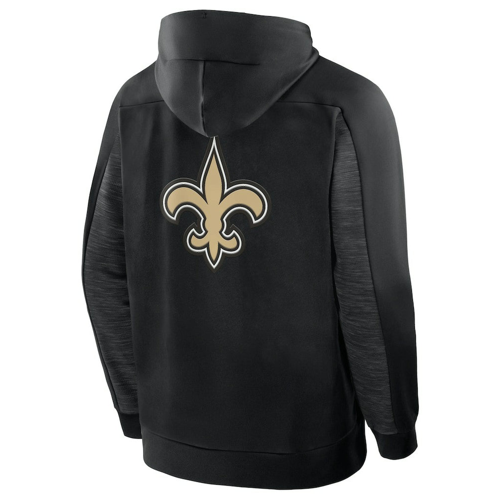 New Orleans Saints Fanatics Checkdown Pass Full-Zip Hoodie