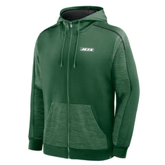 New York Jets Fanatics Checkdown Pass Full-Zip Hoodie
