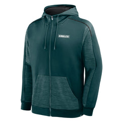 Philadelphia Eagles Fanatics Checkdown Pass Full-Zip Hoodie