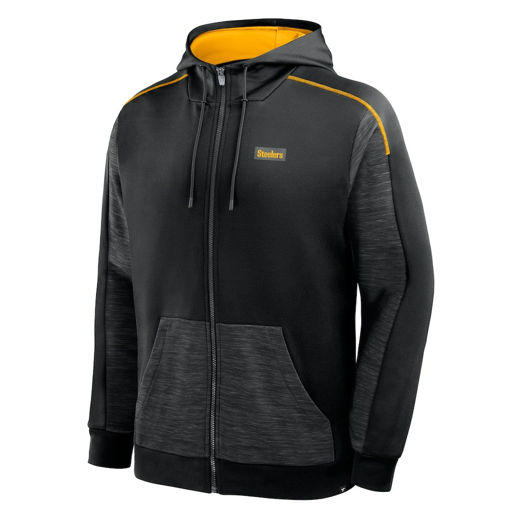 Pittsburgh Steelers Fanatics Checkdown Pass Full-Zip Hoodie