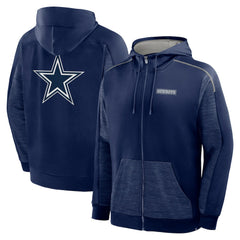 Dallas Cowboys Fanatics Checkdown Pass Full-Zip Hoodie