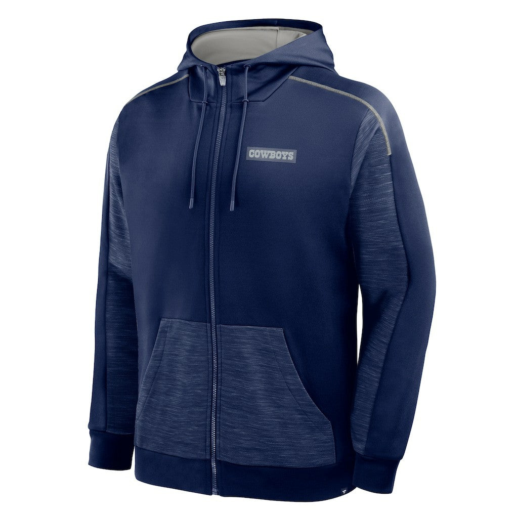 Dallas Cowboys Fanatics Checkdown Pass Full-Zip Hoodie