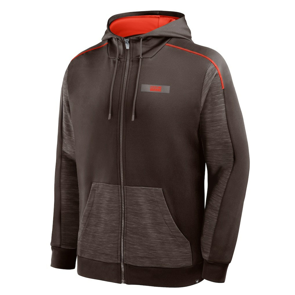 Cleveland Browns Fanatics Checkdown Pass Full-Zip Hoodie