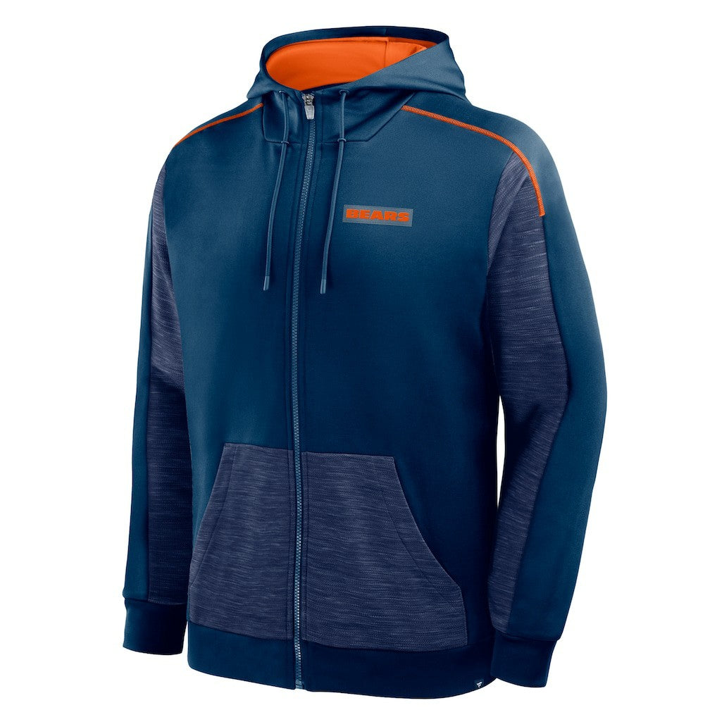 Chicago Bears Fanatics Checkdown Pass Full-Zip Hoodie