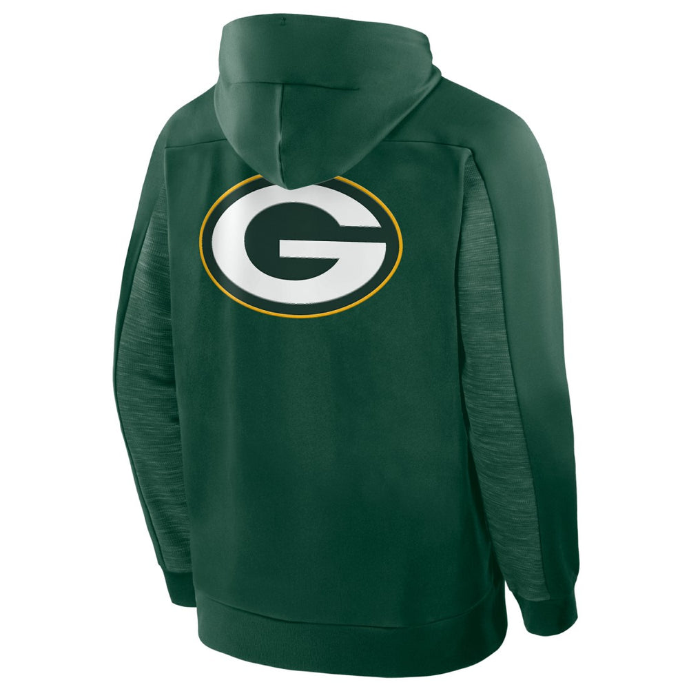Green Bay Packers Fanatics Checkdown Pass Full-Zip Hoodie