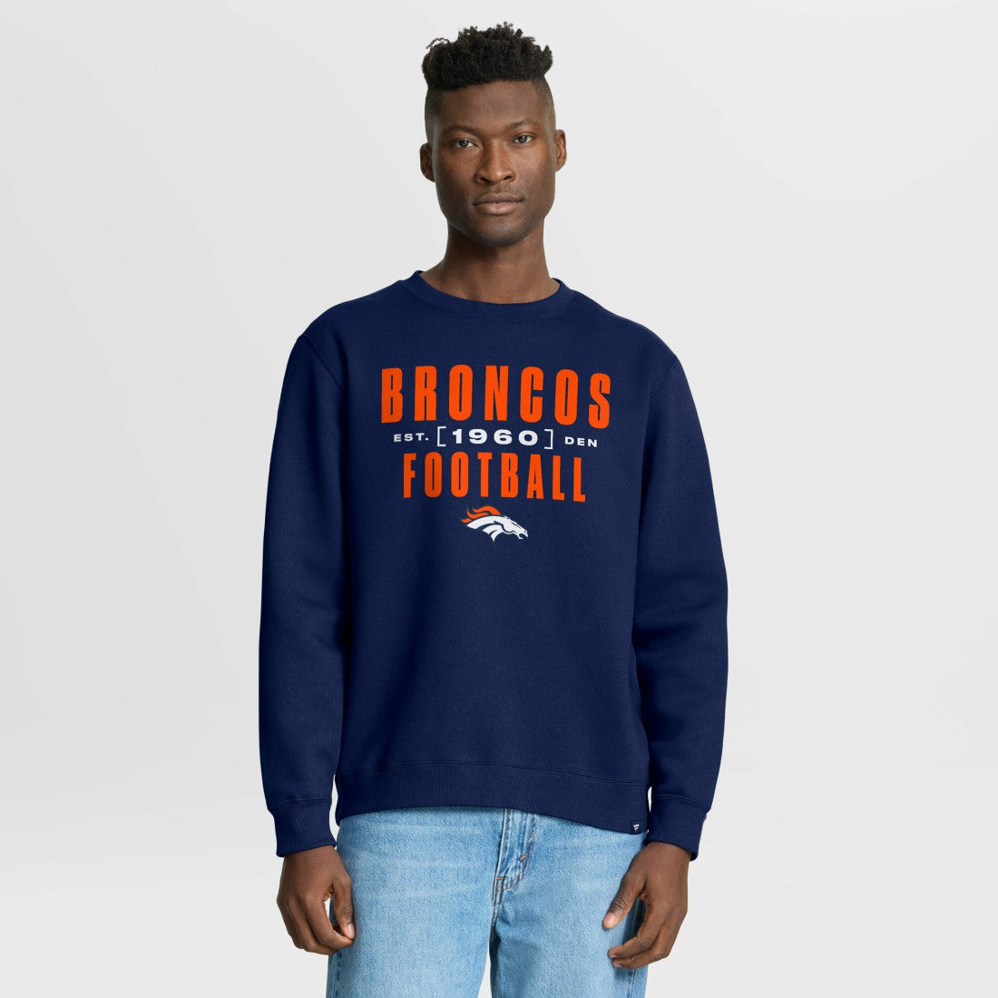 Denver Broncos Fanatics Powerful Throw Legacy Pullover Sweatshirt