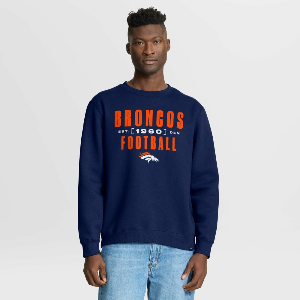 Denver Broncos Fanatics Powerful Throw Legacy Pullover Sweatshirt