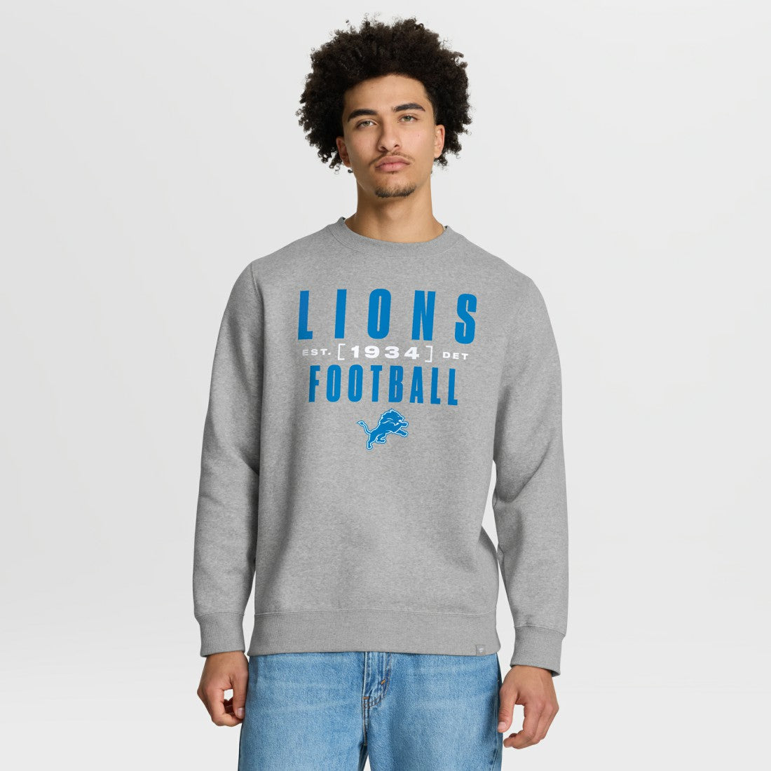 Detroit Lions Fanatics Powerful Throw Legacy Pullover Sweatshirt