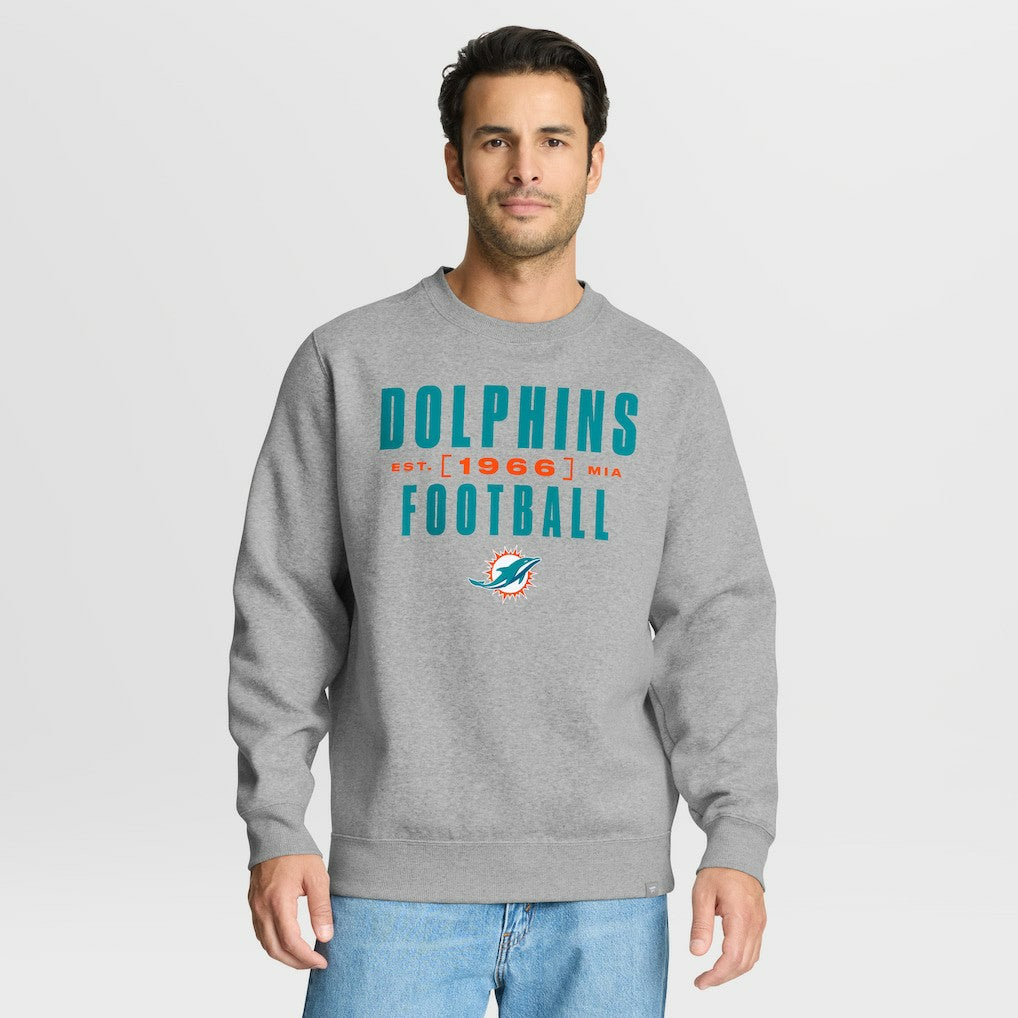 Miami Dolphins Fanatics Powerful Throw Legacy Pullover Sweatshirt