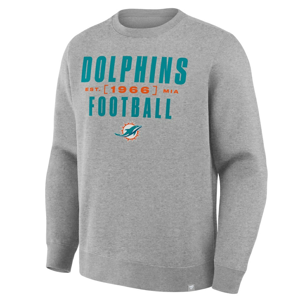 Miami Dolphins Fanatics Powerful Throw Legacy Pullover Sweatshirt