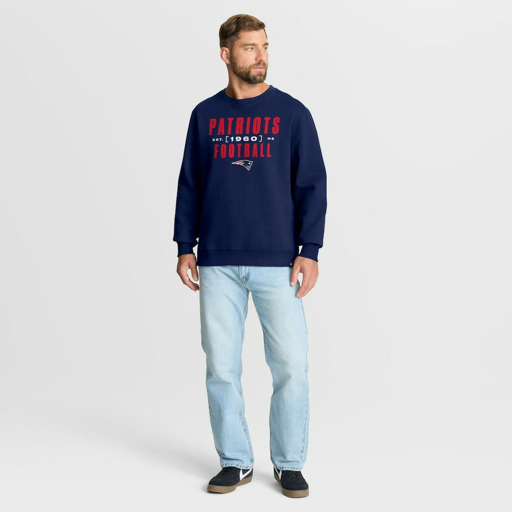 New England Patriots Fanatics Powerful Throw Legacy Pullover Sweatshirt