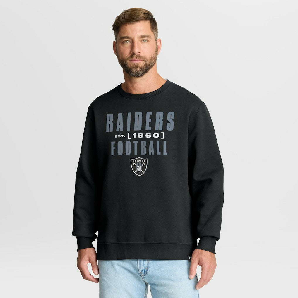 Las Vegas Raiders Fanatics Powerful Throw Legacy Pullover Sweatshirt