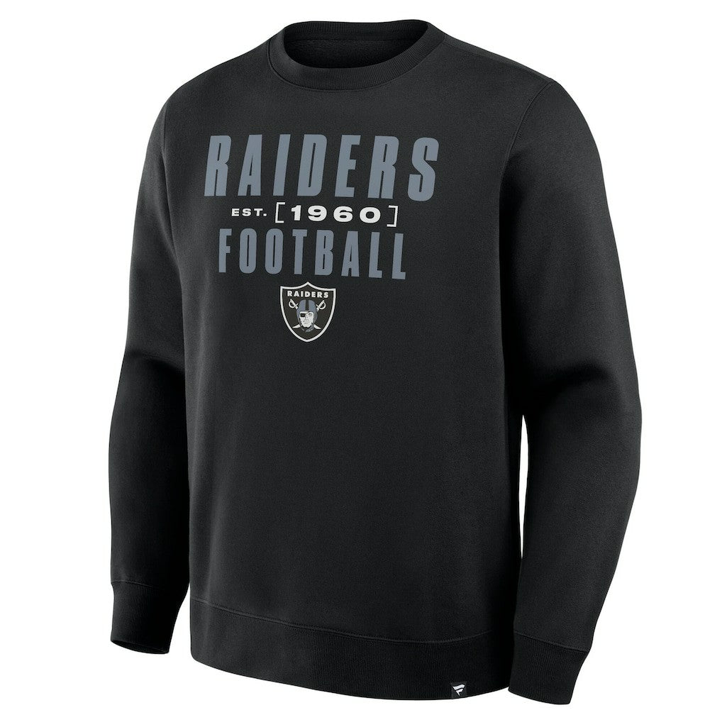 Las Vegas Raiders Fanatics Powerful Throw Legacy Pullover Sweatshirt