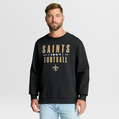 New Orleans Saints Fanatics Powerful Throw Legacy Pullover Sweatshirt