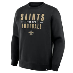New Orleans Saints Fanatics Powerful Throw Legacy Pullover Sweatshirt