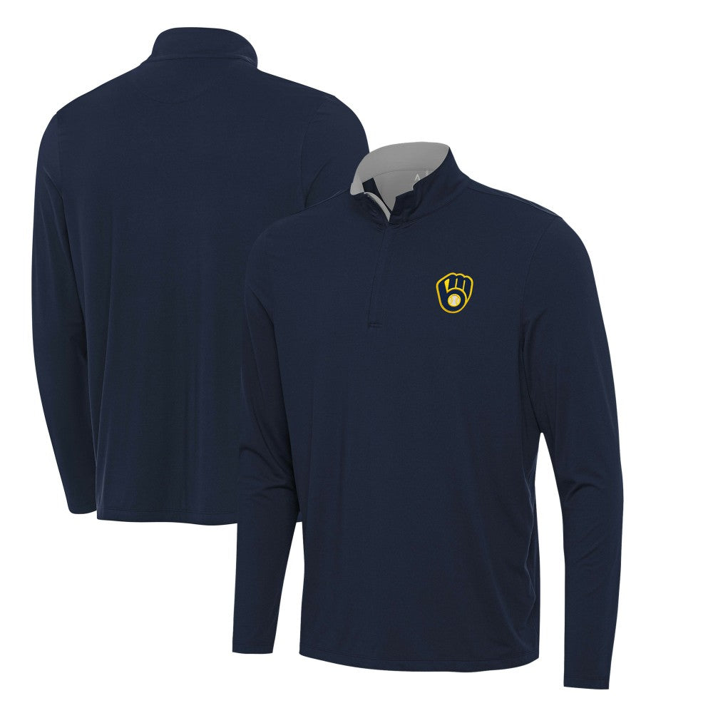 Milwaukee Brewers Antigua Content Quarter-Zip Top | MLB Sale