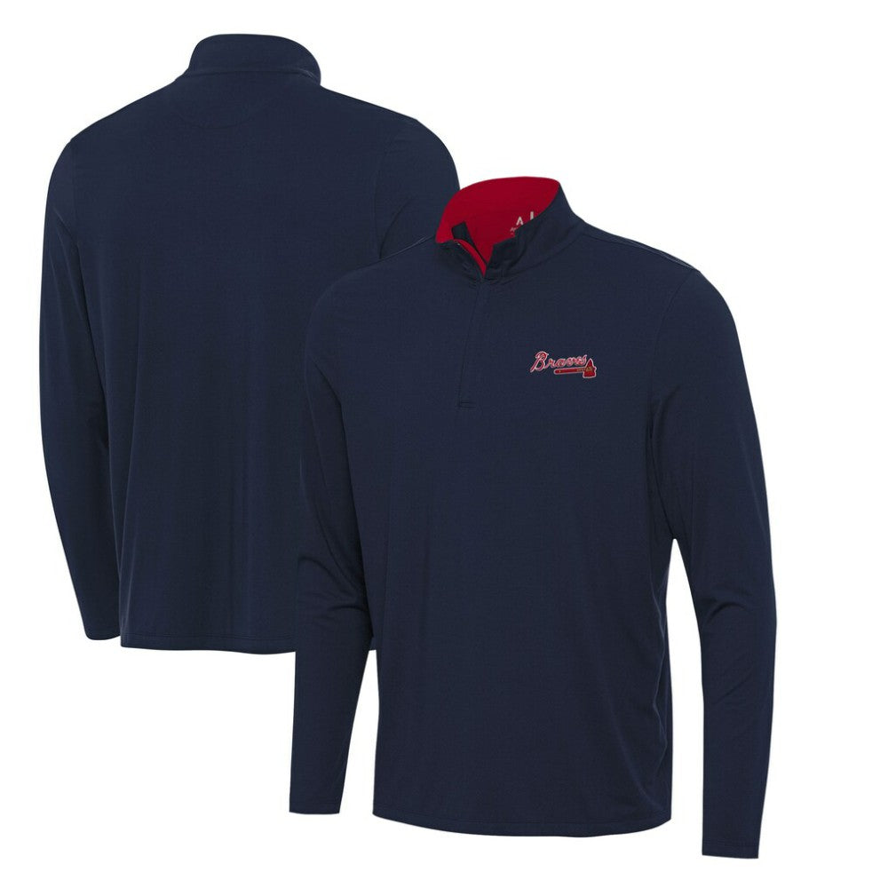 Atlanta Braves Antigua Content Quarter-Zip Top | MLB New