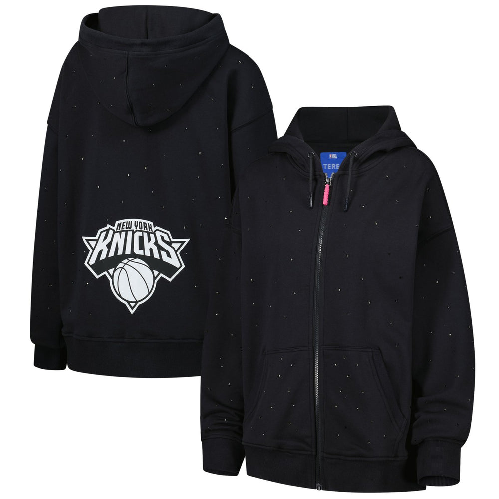 New York Knicks Terez Women's Oversized Allover Gemstone Full-Zip Hoodie Discount