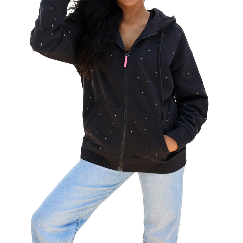 New York Knicks Terez Women's Oversized Allover Gemstone Full-Zip Hoodie Discount
