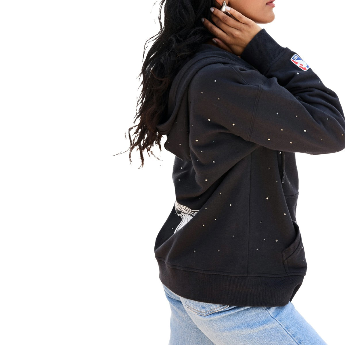 New York Knicks Terez Women's Oversized Allover Gemstone Full-Zip Hoodie Discount