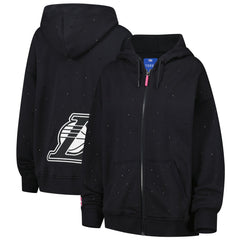 Los Angeles Lakers Terez Women's Oversized Allover Gemstone Full-Zip Hoodie Outlet