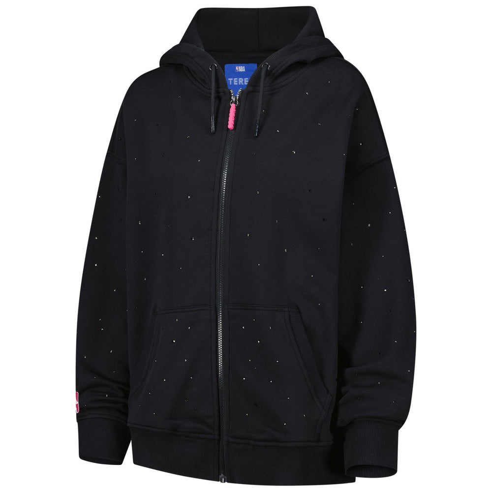 Los Angeles Lakers Terez Women's Oversized Allover Gemstone Full-Zip Hoodie Outlet