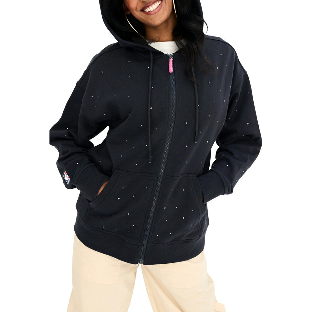 Los Angeles Lakers Terez Women's Oversized Allover Gemstone Full-Zip Hoodie Outlet