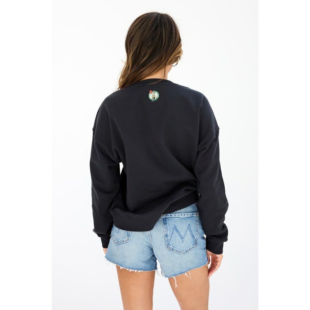 Boston Celtics Terez Women's Gemstone Logo Pullover Sweatshirt On Sale