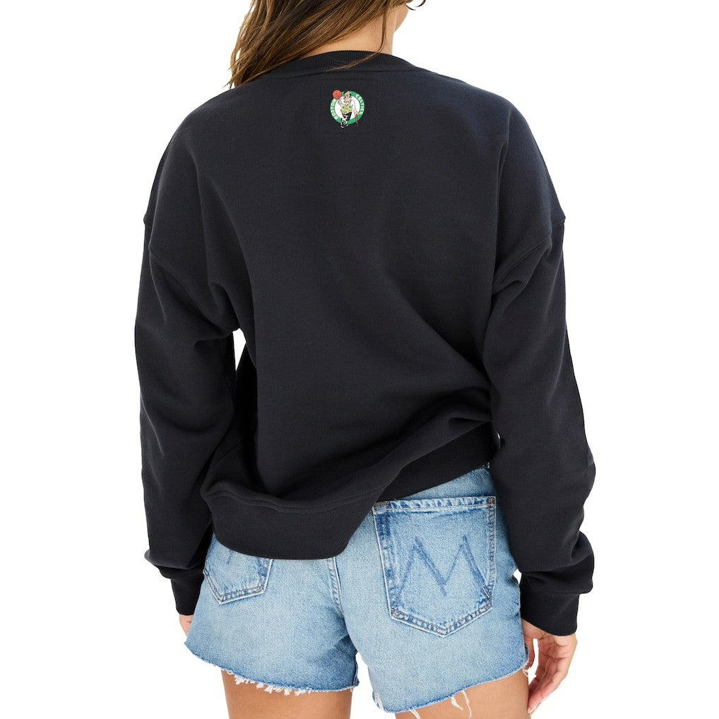 Boston Celtics Terez Women's Gemstone Logo Pullover Sweatshirt On Sale