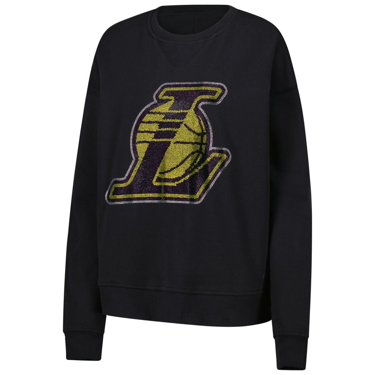 Los Angeles Lakers Terez Women's Gemstone Logo Pullover Sweatshirt New