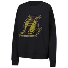 Los Angeles Lakers Terez Women's Gemstone Logo Pullover Sweatshirt New