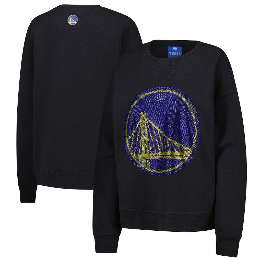 Golden State Warriors Terez Women's Gemstone Logo Pullover Sweatshirt sale Discount