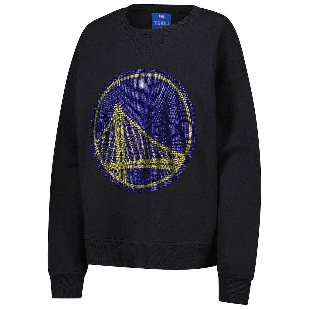 Golden State Warriors Terez Women's Gemstone Logo Pullover Sweatshirt sale Discount