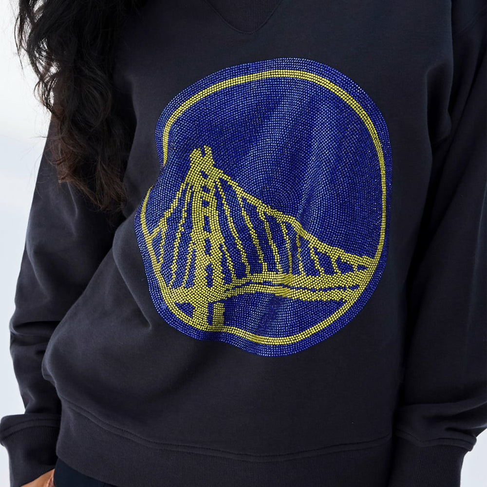 Golden State Warriors Terez Women's Gemstone Logo Pullover Sweatshirt sale Discount