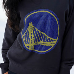 Golden State Warriors Terez Women's Gemstone Logo Pullover Sweatshirt sale Discount