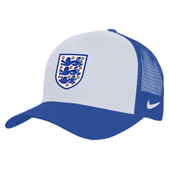 England National Team Unisex Rise Adjustable Trucker Hat White/Blue - Nike