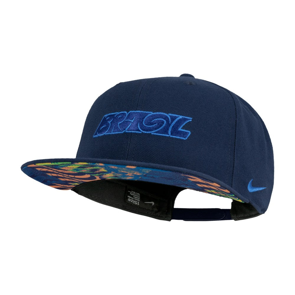 Brazil National Team Unisex Pro Snapback Hat Navy - Nike