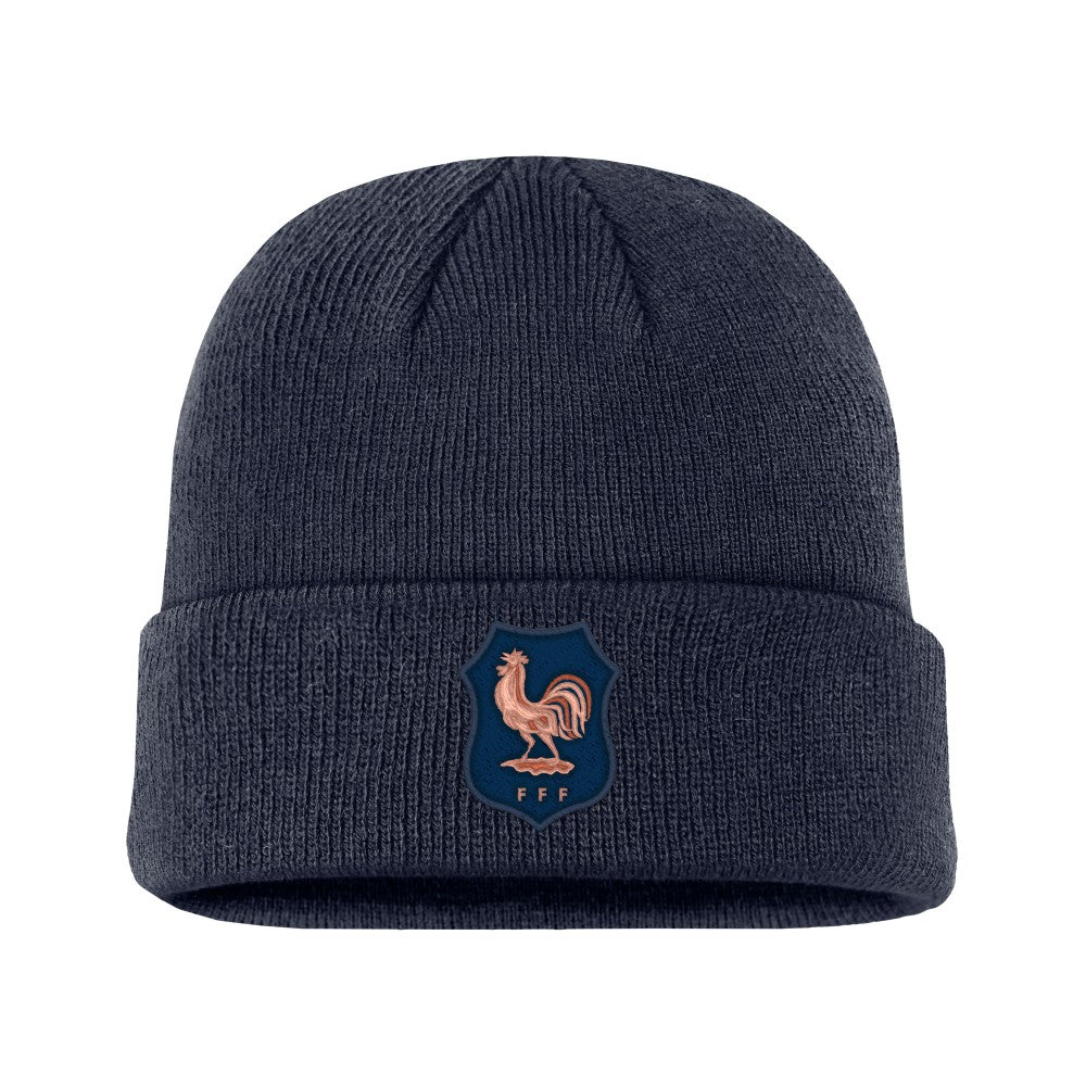 France National Team Unisex Terra Cuffed Knit Hat Navy - Nike