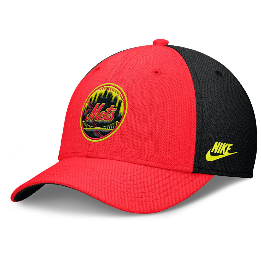 New York Mets Nike Neon 90s Rise SwooshFlex Hat | MLB Outlet