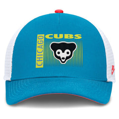 Chicago Cubs Nike Neon 90s Rise Structured Performance Adjustable Trucker Hat | MLB New
