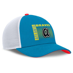 Atlanta Braves Nike Neon 90s Rise Structured Performance Adjustable Trucker Hat | MLB New