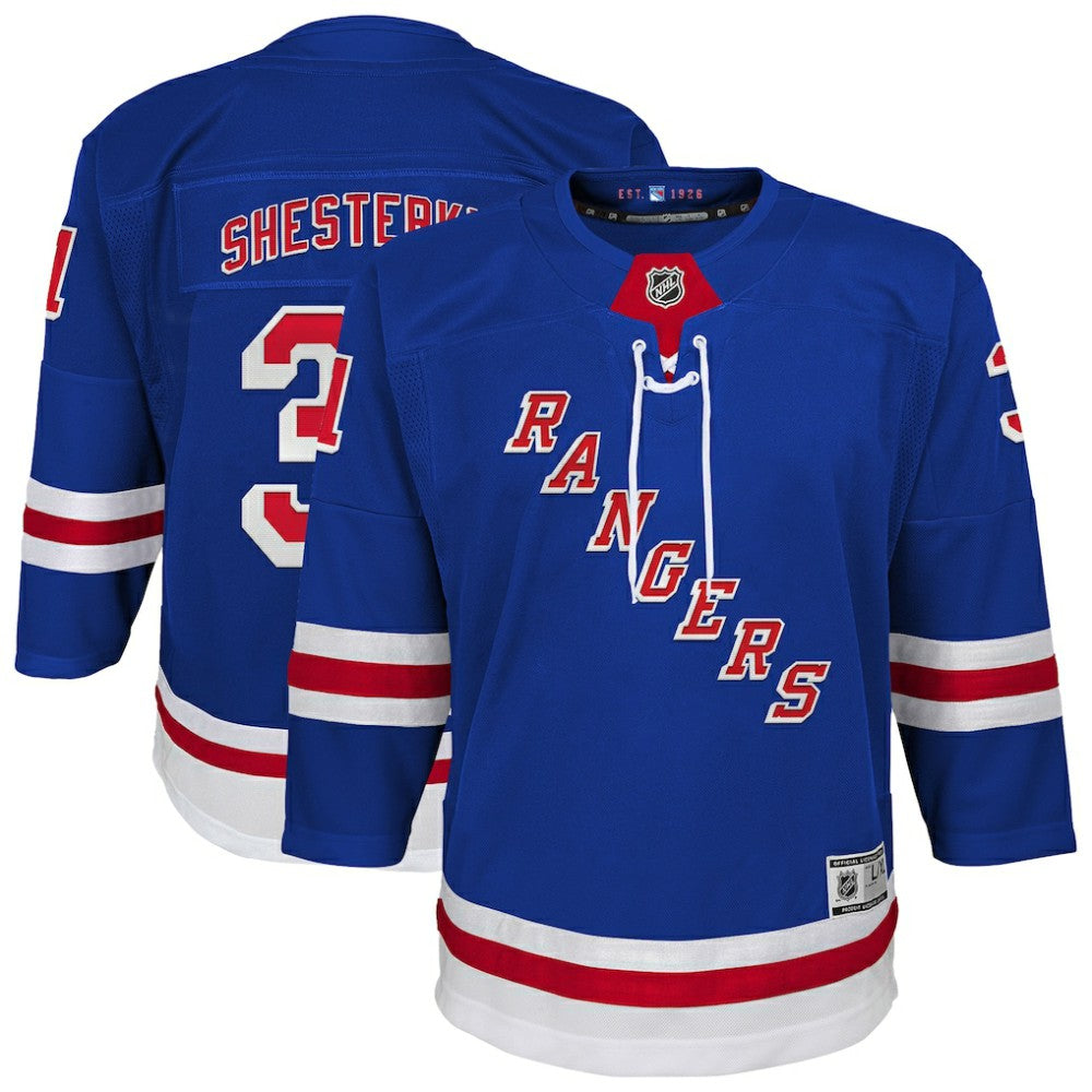 Igor Shesterkin New York Rangers Youth Home Premier Player Jersey For Sale