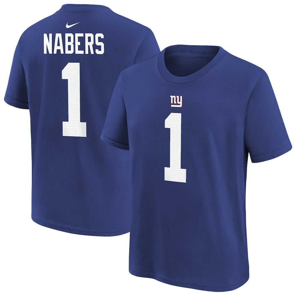 New York Giants Nike Malik Nabers  Player Name & Number T-Shirt