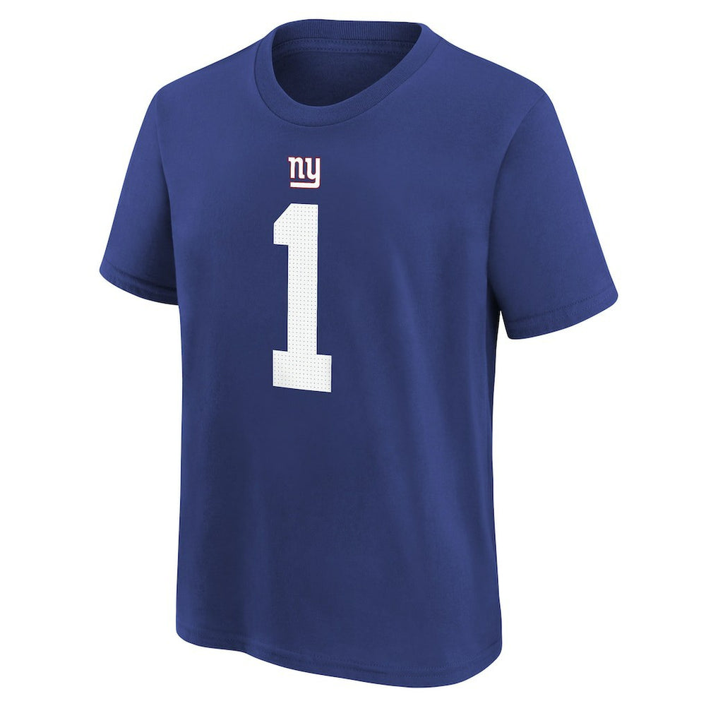New York Giants Nike Malik Nabers  Player Name & Number T-Shirt