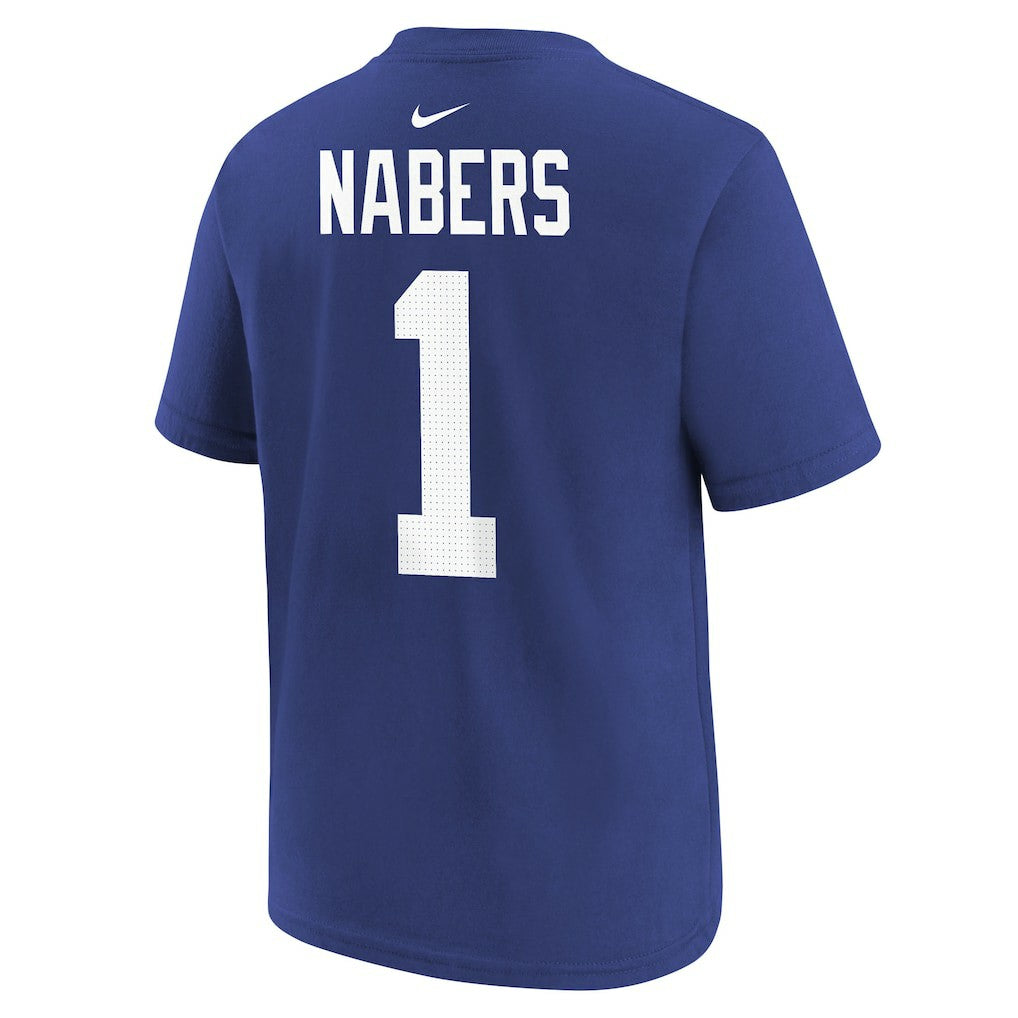 New York Giants Nike Malik Nabers  Player Name & Number T-Shirt