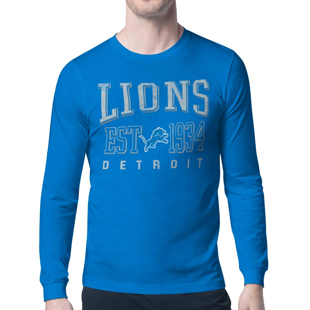 Detroit Lions  Starter Retro Team Logo Long Sleeve T-Shirt
